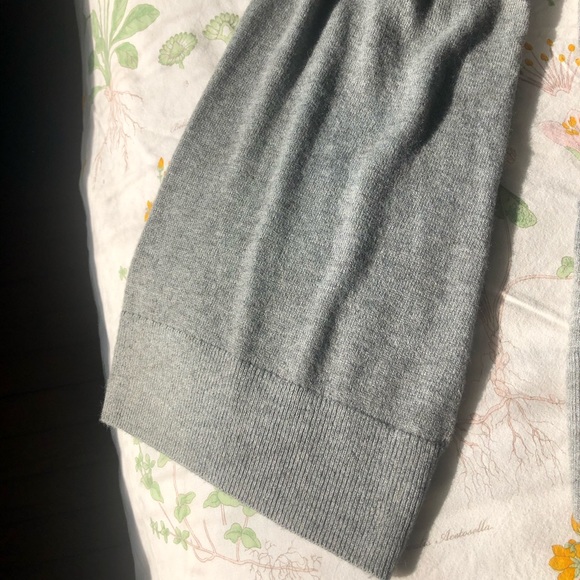 Loft Grey Cardigan with cloth belt - Picture 4 of 6